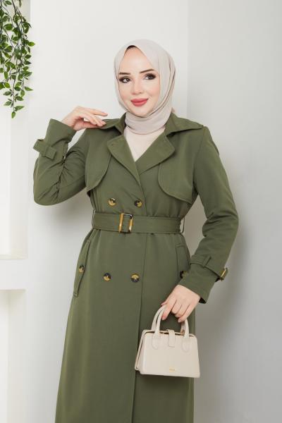 Trençkot HakiYeşili
