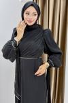 Aleyna abiye elbise  Siyah
