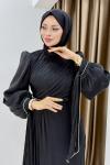 Aleyna abiye elbise  Siyah