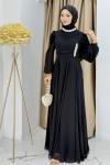 Nigar abiye elbise Siyah