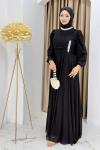 Nigar abiye elbise Siyah