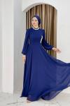 Nigar abiye elbise Lacivert