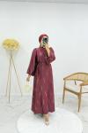 Billur elbise  Bordo