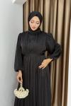 YENİ İMRE TESETTÜR ELBİSE  Siyah