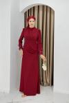 ELÇİN ABİYE ELBİSE Bordo