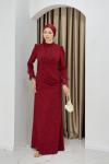 ELÇİN ABİYE ELBİSE Bordo