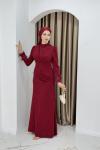 ELÇİN ABİYE ELBİSE Bordo