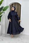 MESİA TESETTÜR ELBİSE Lacivert