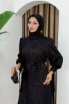 BERİL TESETTÜR ELBİSE  Siyah