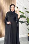 MİHRA ABİYE ELBİSE  Siyah