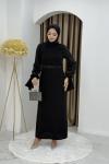 KEVSER TESETTÜR ELBİSE Siyah
