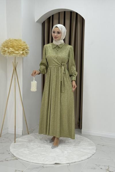 DEMET TESETTÜR ELBİSE YağYeşili