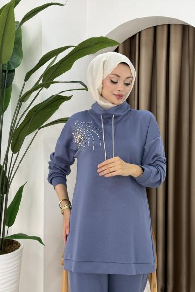 BAŞAK TESETTÜR TAKIM Mavi