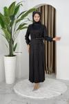 SİBEL TESETTÜR ELBİSE Siyah