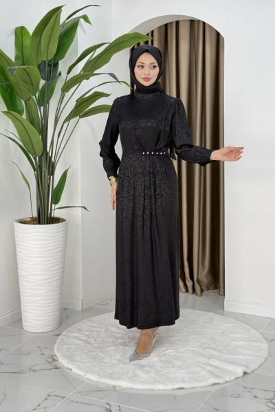 SİBEL TESETTÜR ELBİSE Siyah