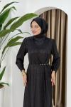 SİBEL TESETTÜR ELBİSE Siyah