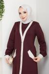 ECRİN TESETTÜR ELBİSE Bordo