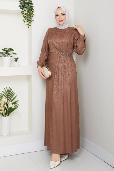 YENİ SİBEL TESETTÜR ELBİSE  SoğanKabuğu