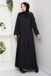 BERİVAN TESETTÜR ELBİSE Siyah