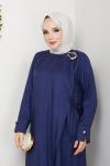 BERİVAN TESETTÜR ELBİSE Lacivert