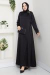 NESRİN TESETTÜR ELBİSE Siyah
