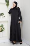 NESRİN TESETTÜR ELBİSE Siyah