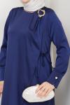 NESRİN TESETTÜR ELBİSE Lacivert