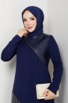 DİLBER TESETTÜR ELBİSE Lacivert