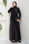 DİLBER TESETTÜR ELBİSE Siyah