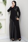 DİLBER TESETTÜR ELBİSE Siyah