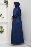 ZERRİN TESETTÜR ELBİSE Lacivert