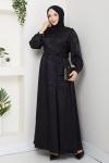 ZERRİN TESETTÜR ELBİSE Siyah