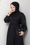 ZERRİN TESETTÜR ELBİSE Siyah