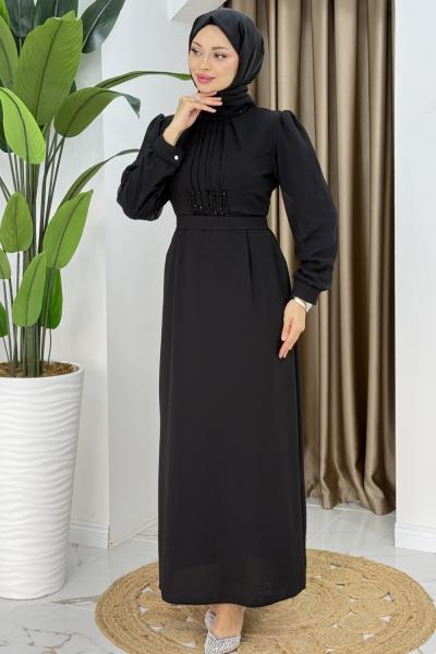 TALYA TESETTÜR ELBİSE Siyah