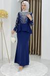 PRENSES TESETTÜR ABİYE ELBİSE Mavi