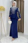 PRENSES TESETTÜR ABİYE ELBİSE Mavi