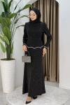 DERYA ABİYE ELBİSE  Siyah