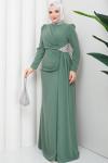 REZZAN ABİYE ELBİSE Yeşil