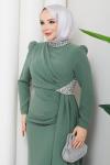 REZZAN ABİYE ELBİSE Yeşil