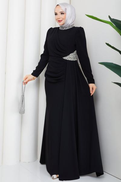 REZZAN ABİYE ELBİSE Siyah