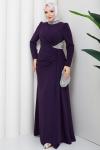 REZZAN ABİYE ELBİSE Mor