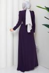 REZZAN ABİYE ELBİSE Mor