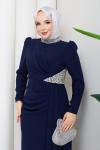 REZZAN ABİYE ELBİSE Lacivert