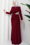 REZZAN ABİYE ELBİSE Bordo