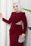 REZZAN ABİYE ELBİSE Bordo