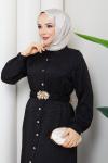 ÜMRAN TESETTÜR ELBİSE Siyah