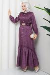 ÜMRAN TESETTÜR ELBİSE Violet