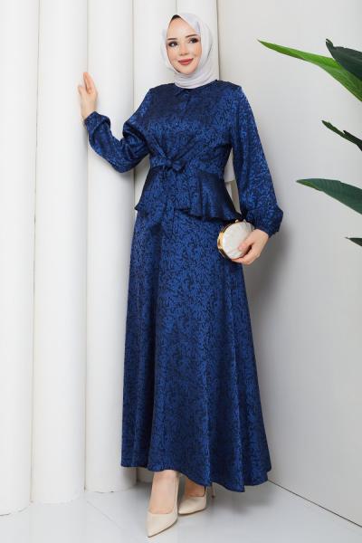 TUNA ETEKLİ TESETTÜR TAKIM Lacivert