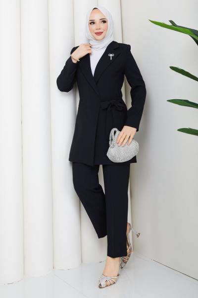 MELODİ CEKET PANTOLON TAKIM Siyah