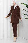 MELODİ CEKET PANTOLON TAKIM Kahve